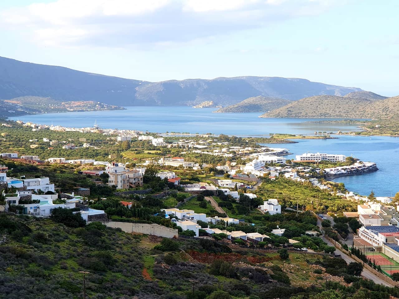 Panoramic View Of Mirabelo Bay & Spinalonga