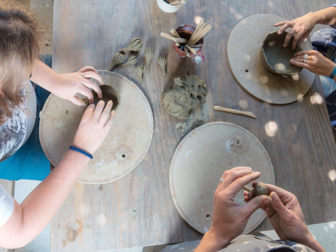 Ceramic Workshops In Pottery Village Of Margarites Crete