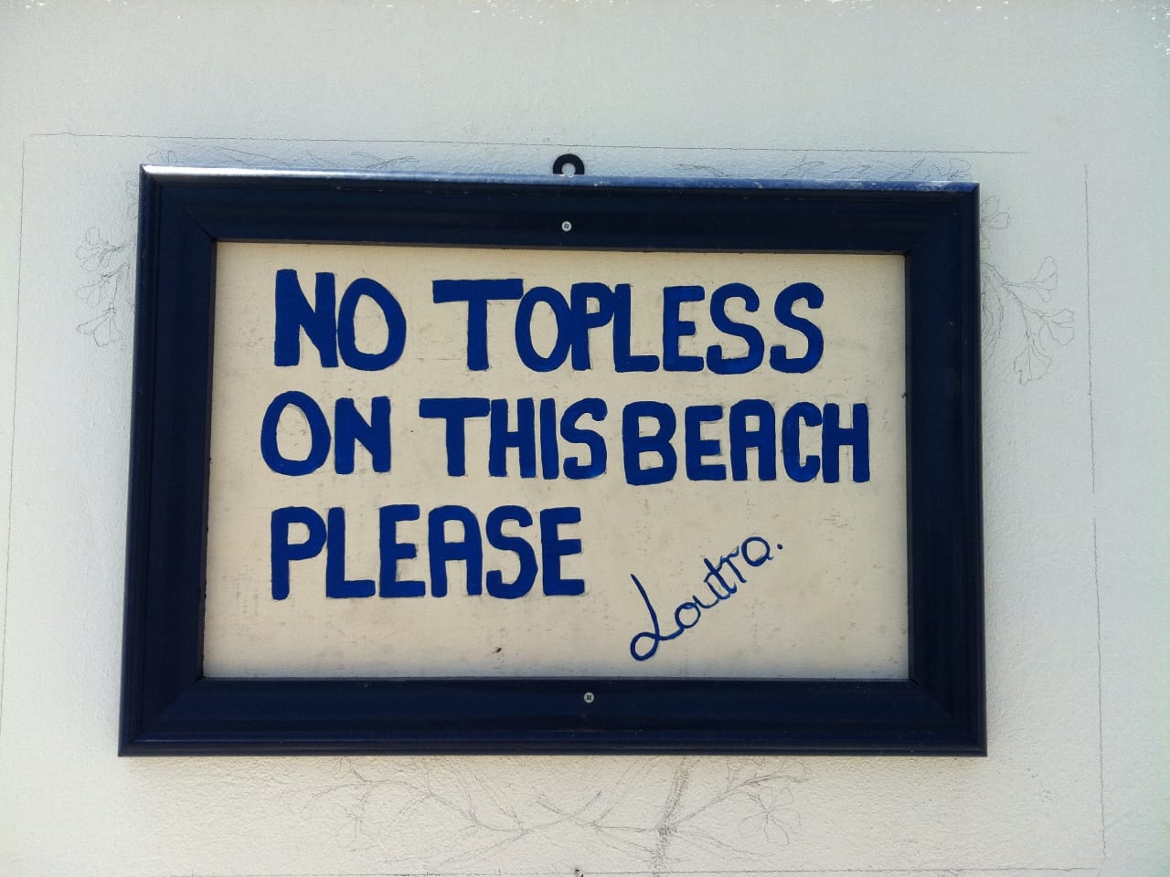 No Topless on this Beach Please