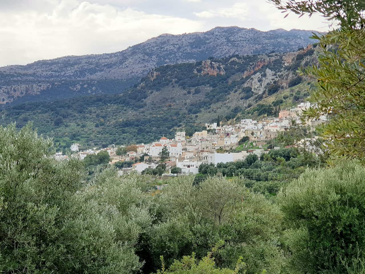 Kritsa Village in the foothills of Dikti Mountains