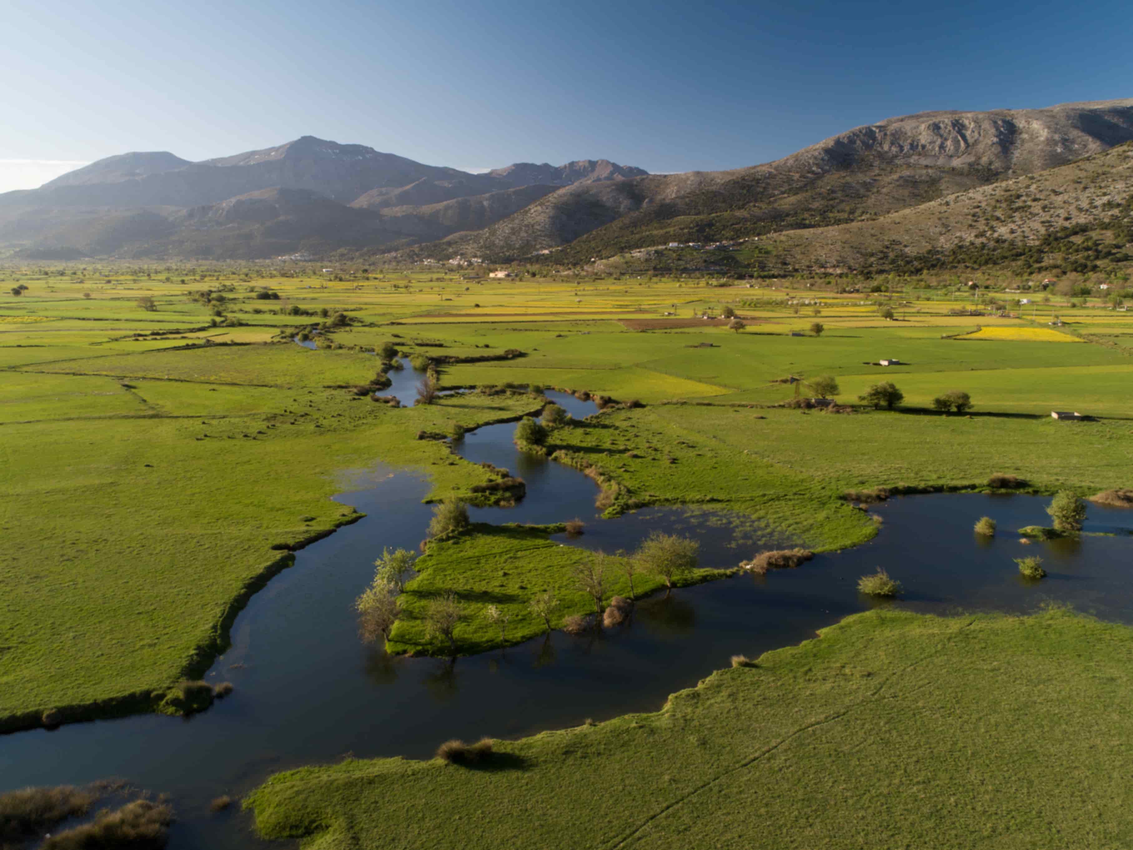 A bird's eye view of Lassithi plateau!