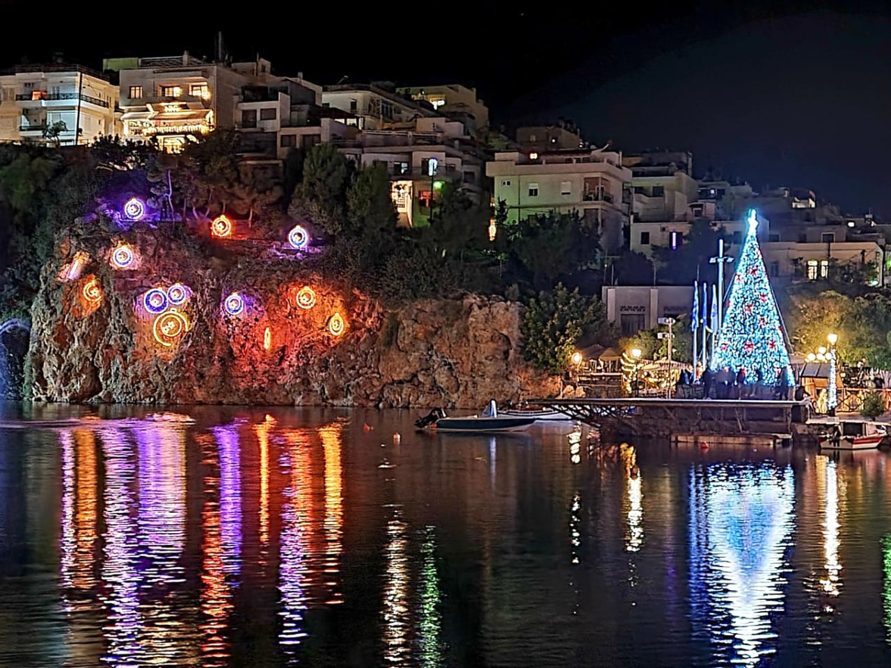 Picturesque town of Agios Nikolaos is ready to welcome Christmas