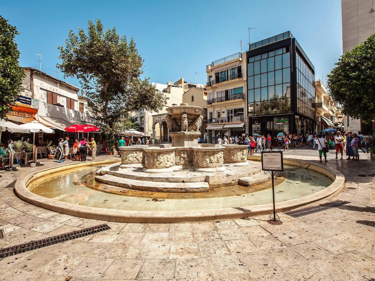A Tour of the City of Heraklion crete, cultural tour iraklion crete, heraklion crete activiities, heraklion city tour self guided, best places to visit heraklion, what to do heraklion crete, koules fortress, morosini krini, st titos, st minas church, food tour heraklion