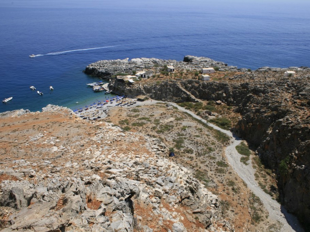 marmara beach hiking tour southwest crete