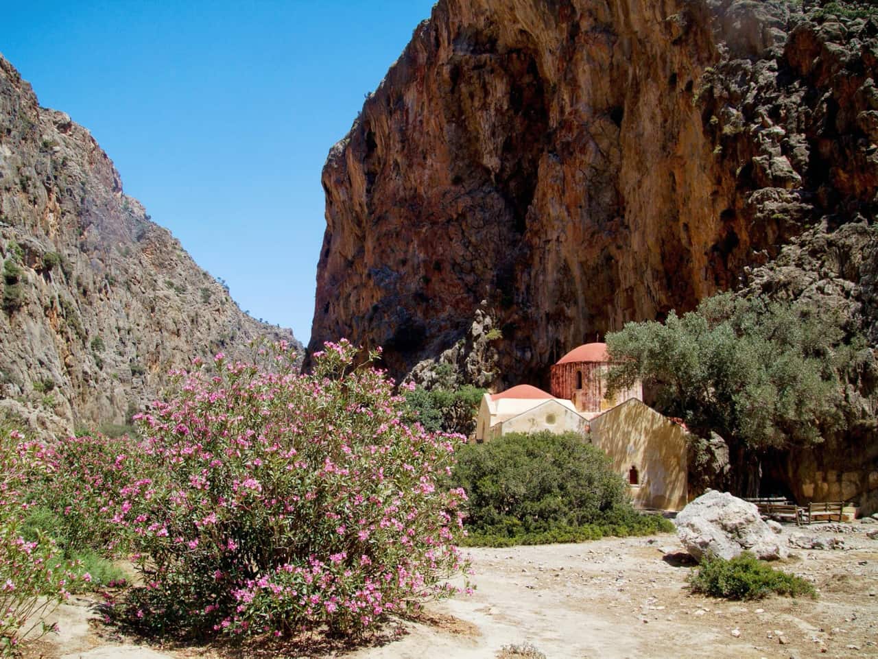 church of St. Anthony, the patron saint of hermits agiofarango beach