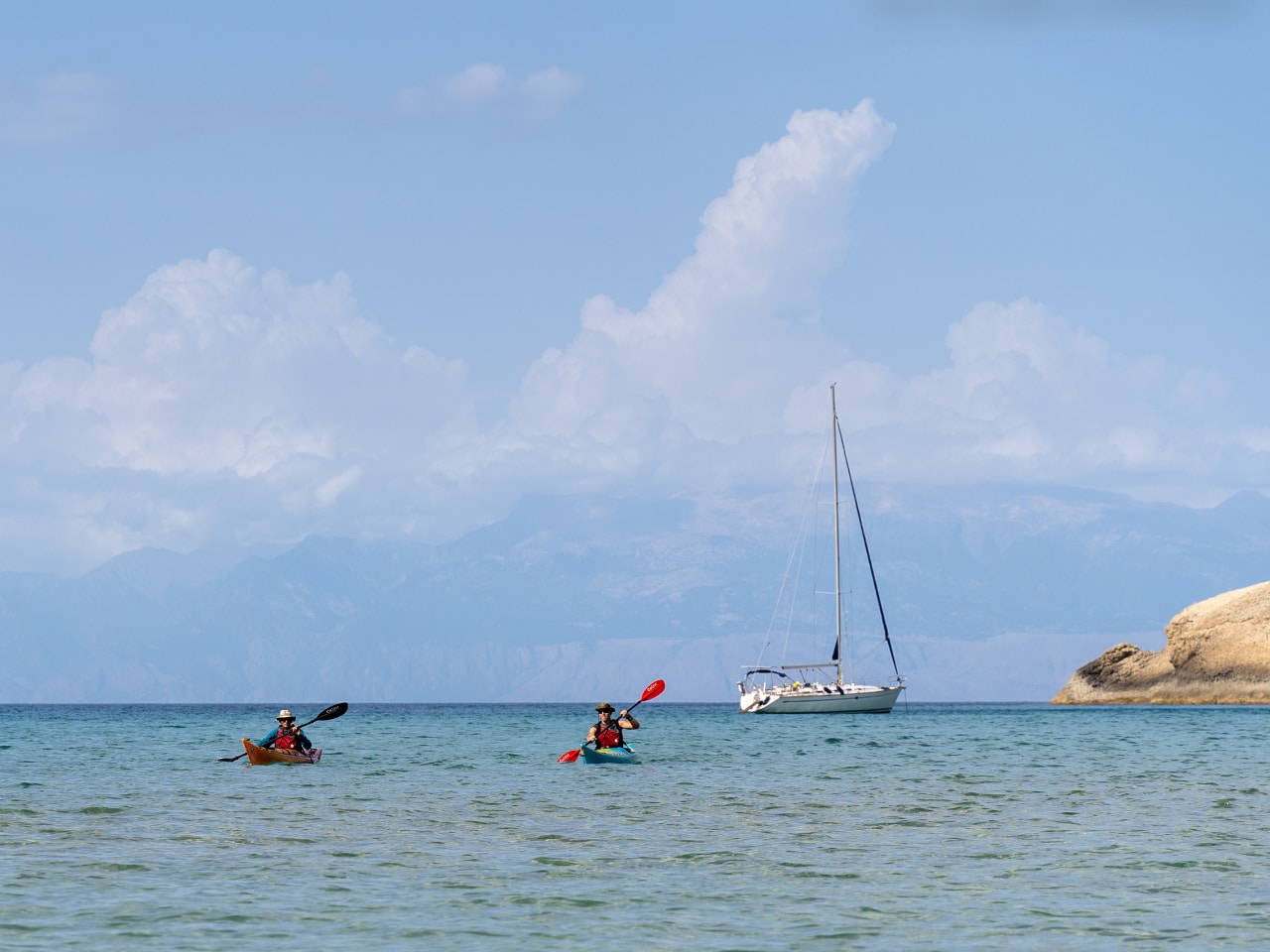 An amazing Sailing & Sea Kayak Trip, Gavdos Island & Best Beaches South Chania, sailing sea kayak Crete, sailing sea kayaking gavdos island, sailing sea kayaking south chania beaches, loutro sailing sea kayak, sfakia port sailing sea kayak, best sailing activities crete