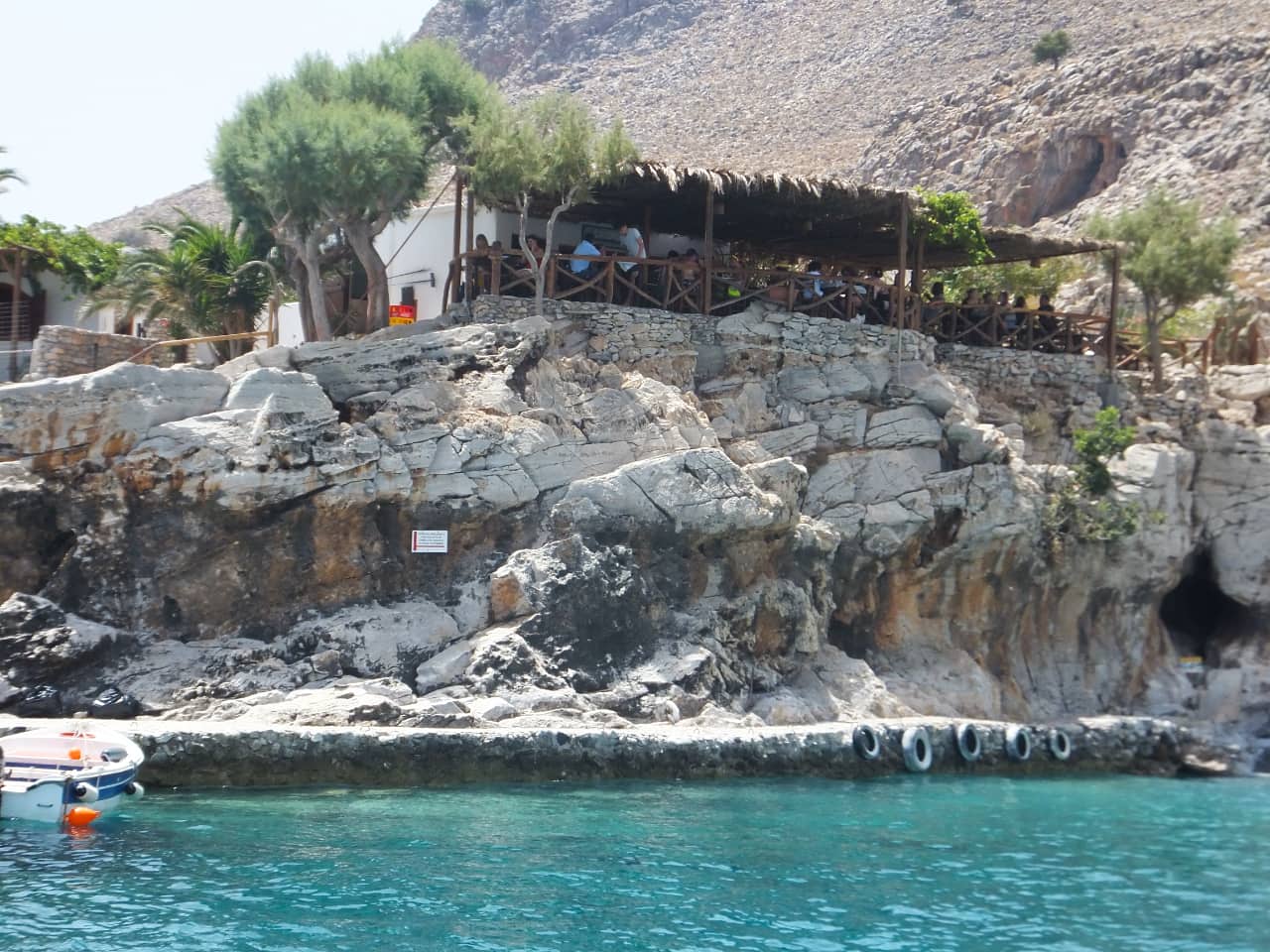 Boat Trip to Glyka Nera Beach, Marmara Beach & Loutro Village, best boat trips south chania, best boat trip sfakia village, sfakia boat trips, marmara beach restaurant boat trip, half day boat trip south chania crete