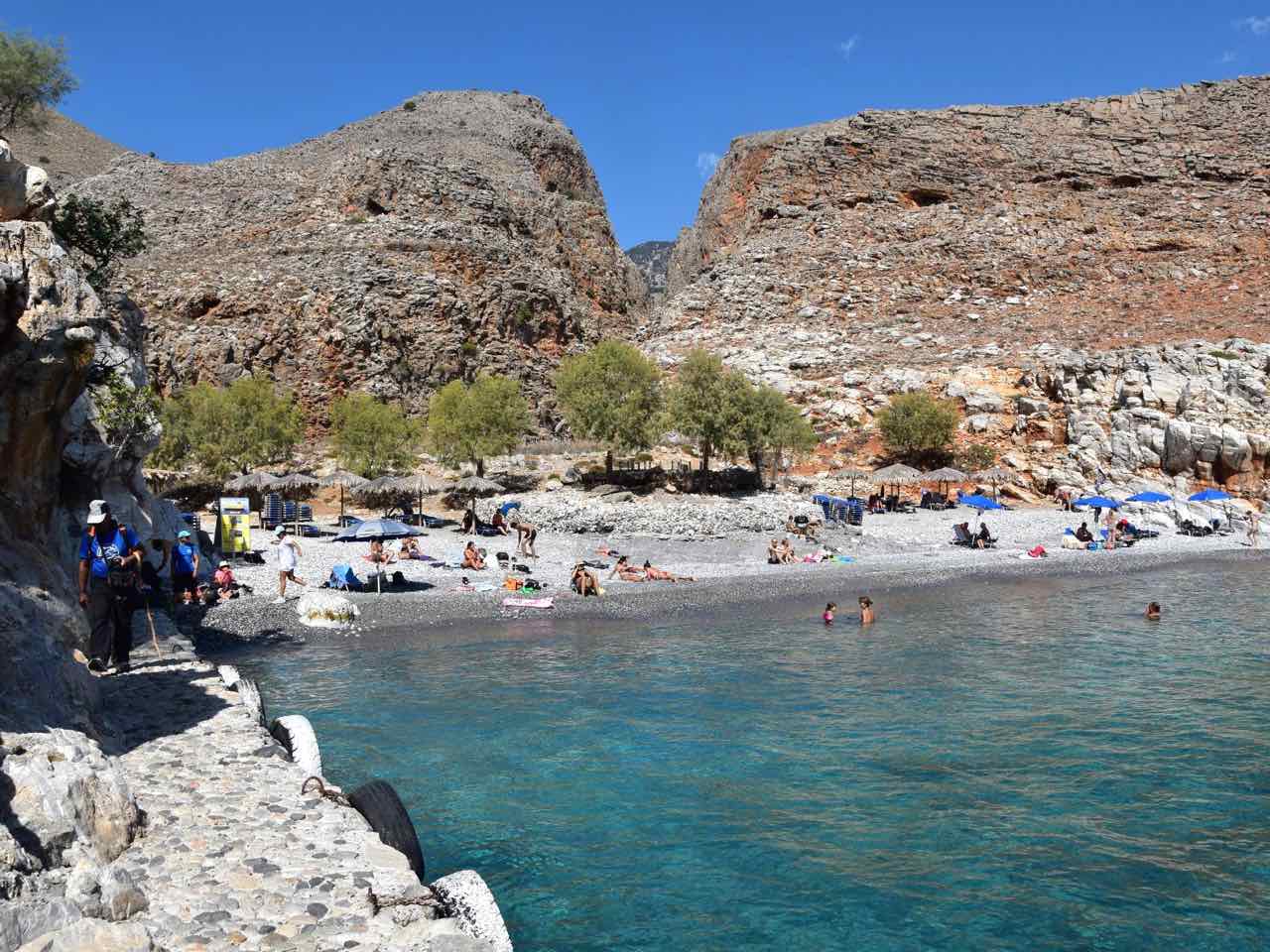 Boat Trip to Glyka Nera Beach, Marmara Beach & Loutro Village, best boat trips south chania, best boat trip sfakia village, sfakia boat trips, marmara beach restaurant boat trip, half day boat trip south chania crete