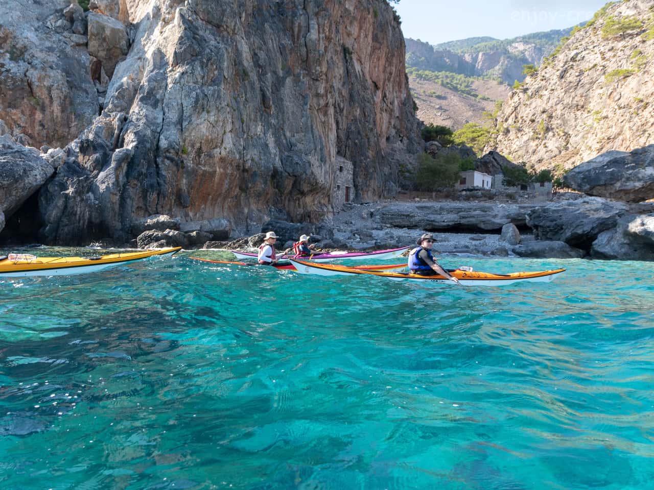 7 Days Sea Kayak Trip Western Crete, activities crete, activities chania crete, sougia village, loutro village, sfakia village, loutro village, marmara beach, agia roumeli village, samaria gorge, aradena gorge, best things to do crete