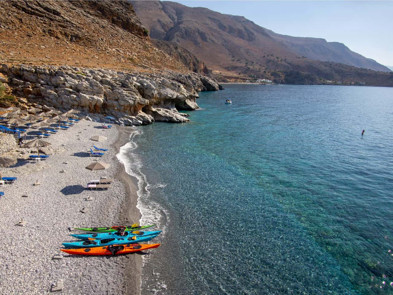 7 Days Sea Kayak Trip Western Crete, activities crete, activities chania crete, sougia village, loutro village, sfakia village, loutro village, marmara beach, agia roumeli village, samaria gorge, aradena gorge, best things to do crete