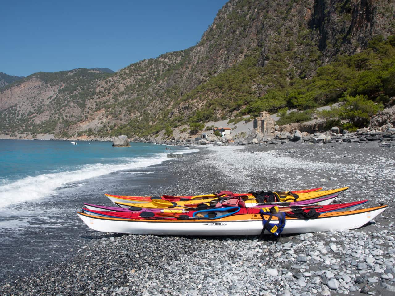 agios pavlos beach, agios pavlos church, st. pavlos beach church chania crete, multi day sea kayak expedition south chania crete, sea kayak tour chania, sea kayak trip south chania, best sea kayak expedition greece