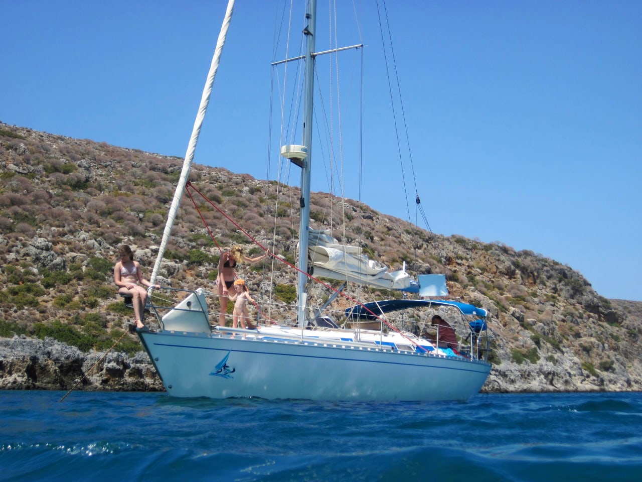 Daily Sailing Trip In Chania Crete, Daily Sailing Cruise Chania Crete, best sailing trip chania Crete, best activity chania crete, most friendly sipper chania crete, notos sailing chania crete, nikos skipper notos sailing chania, sailing tours chania crete