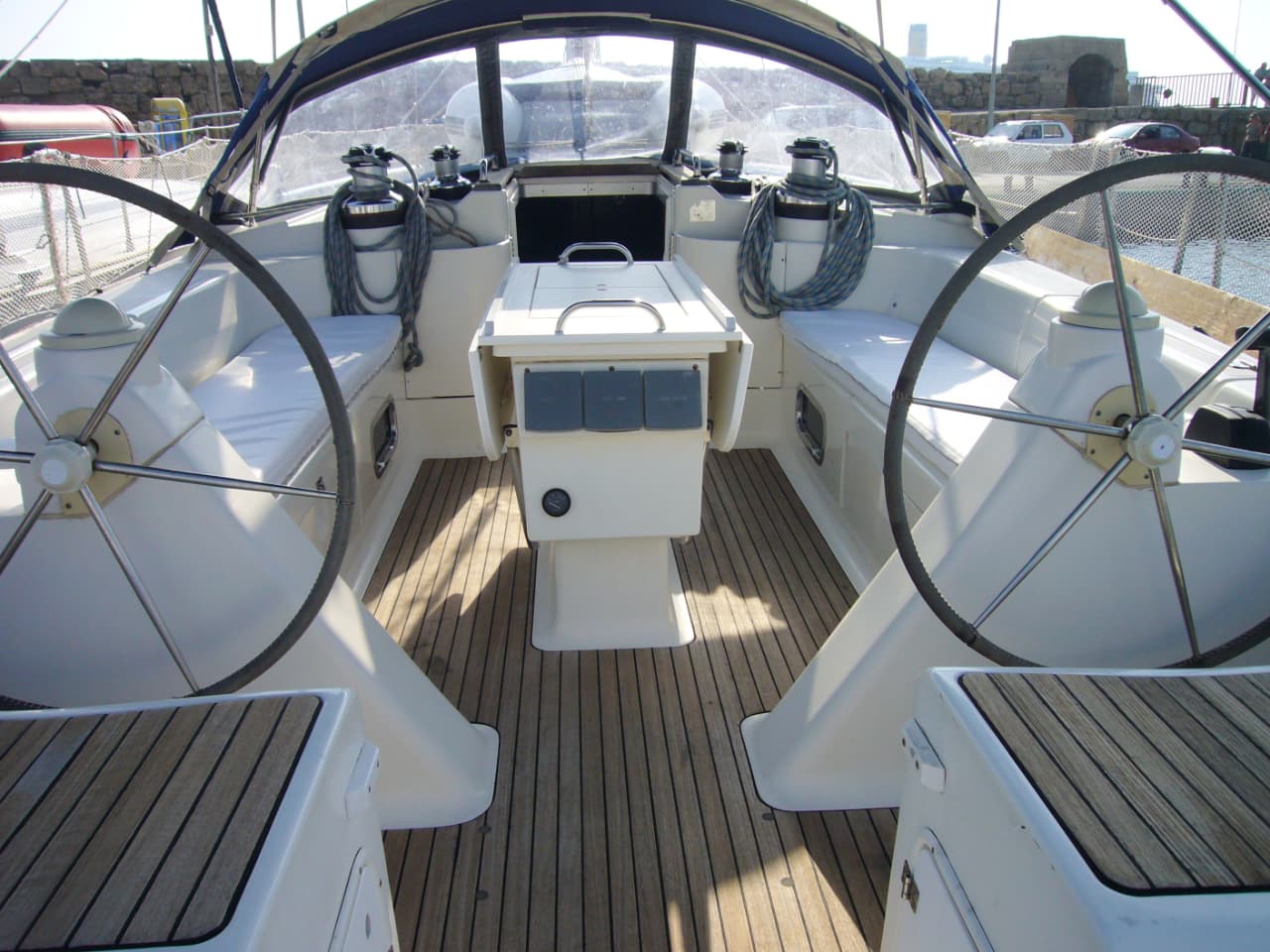 Bavaria 47 / 2000, 15 meters long, (47ft) that can accommodate up to 8 people, sailing trip south chania crete