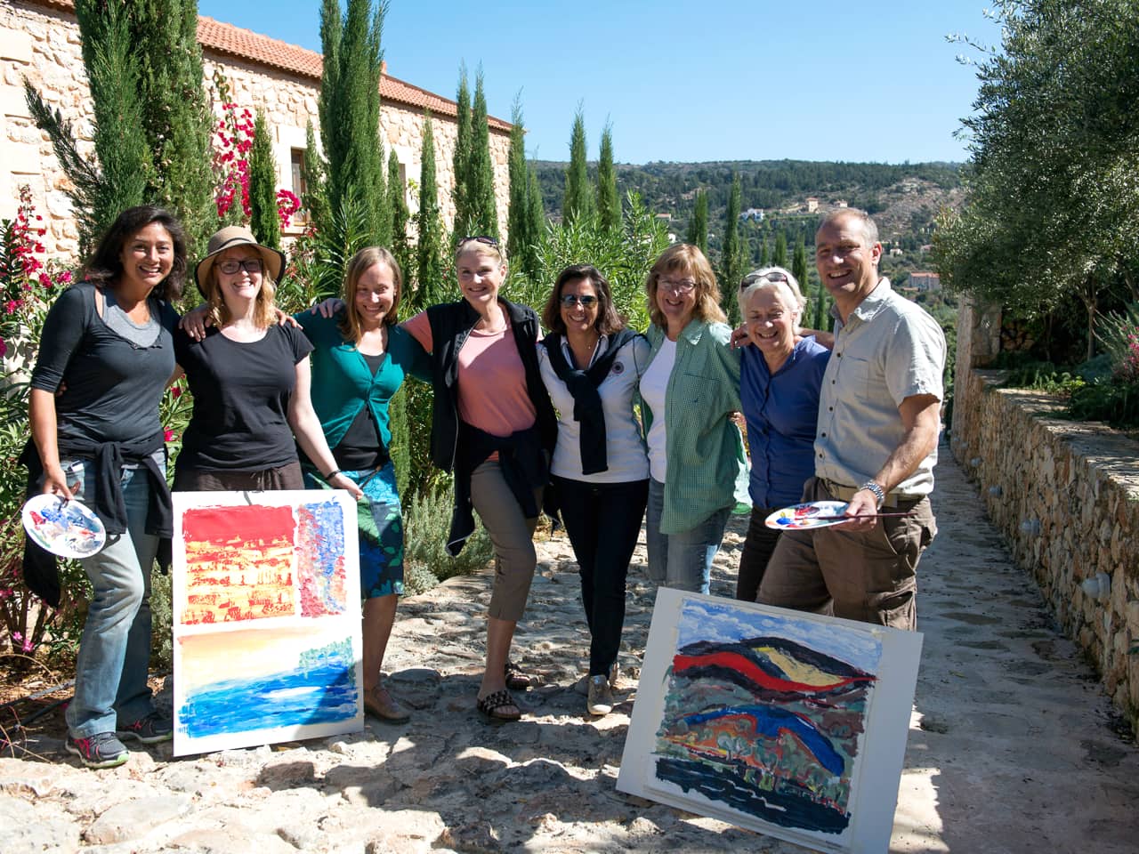 Art Retreats in Gavalochori Village, Chania, Crete, artful retreat chania crete, bleverde villas penelope orfanoudaki artist, best art retreat crete