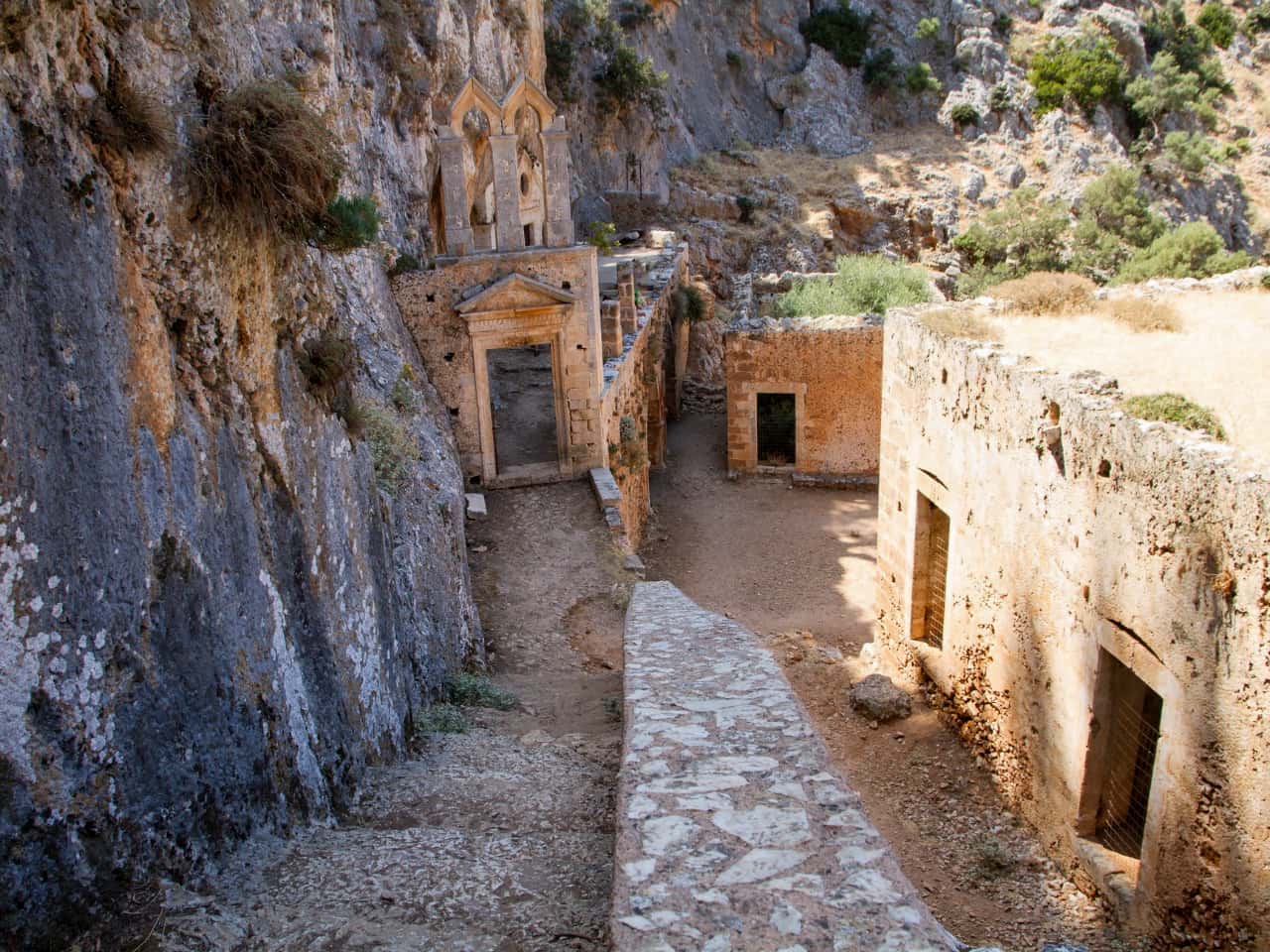 The deserted Katholiko Monastery