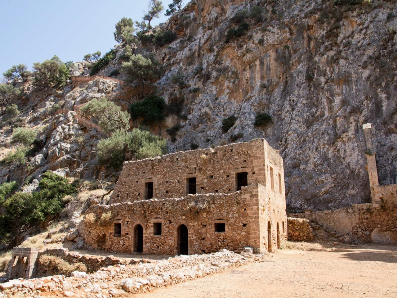 The deserted Katholiko Monastery