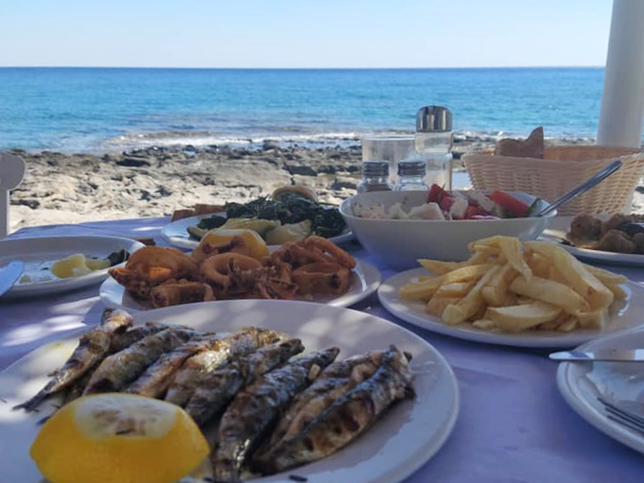 kaliotzina tavern koutsouras, kaliotzina restaurant koutsouras makrigialos, south east crete kaliotzina, where to eat lasithi, best restaurants east crete, gastronomy east crete