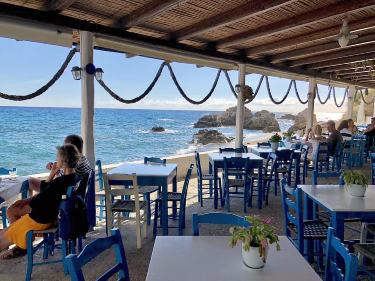 agia fotia taverna, agia fotini taverna rethimno crete, south rethimno best restaurant, agia fotia kerames rethimno