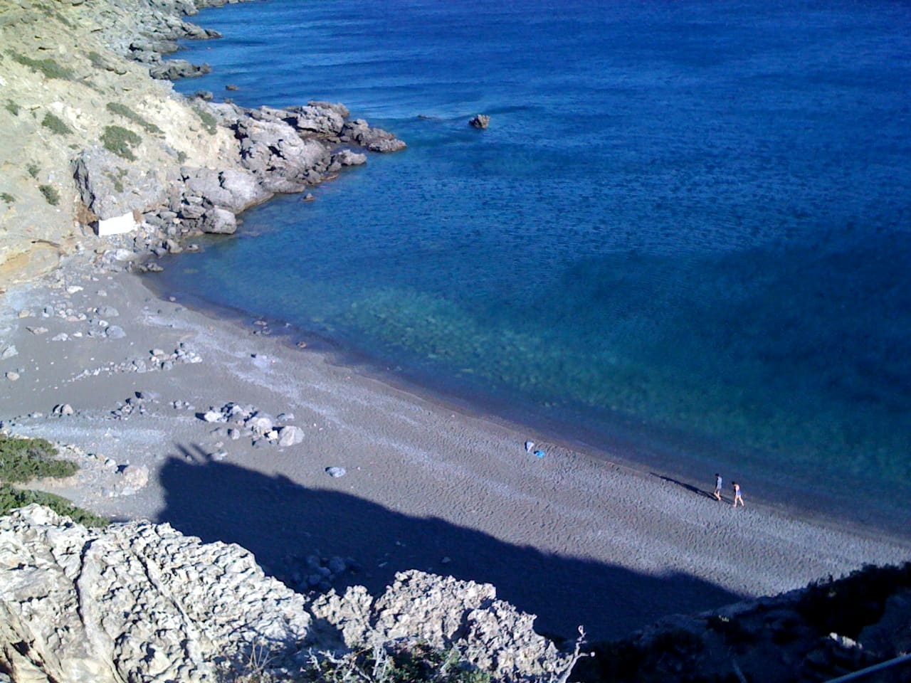 The Agios Antonios beach near Agios Ioannis Village