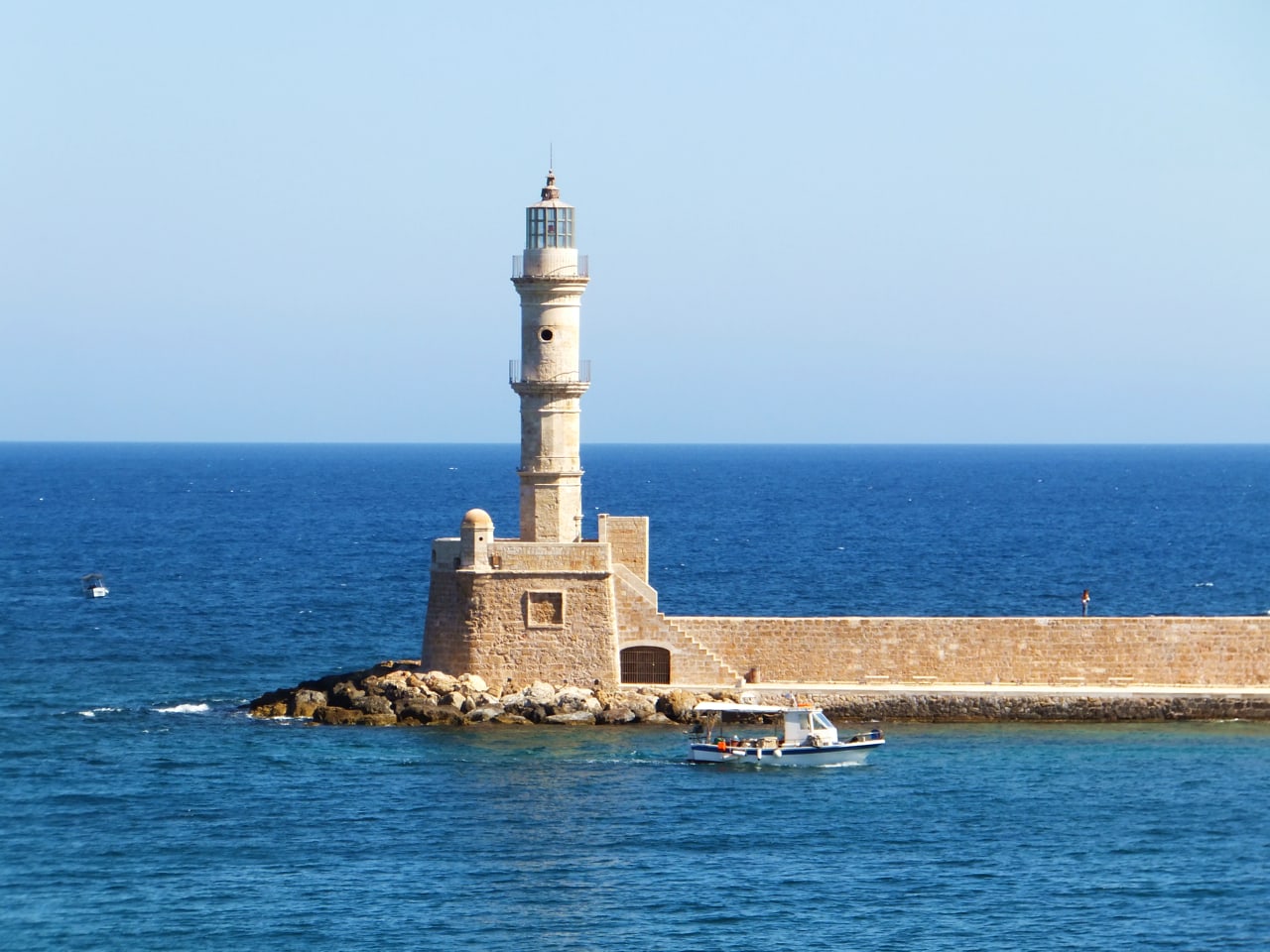 venetian lighthouse of chania, chania town 