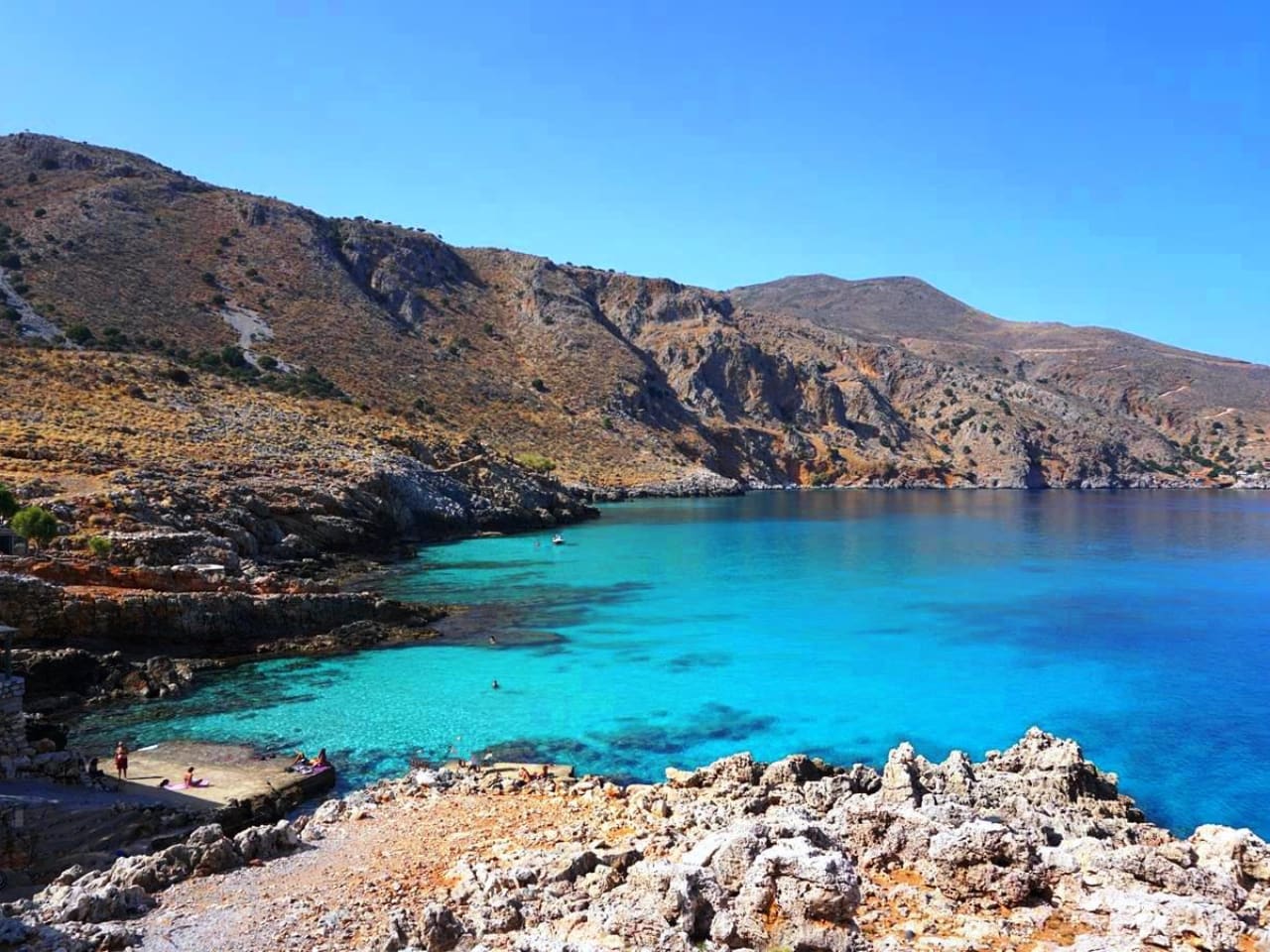 Ombrosgiallos Beach nearby Kokkino Chorio Village 