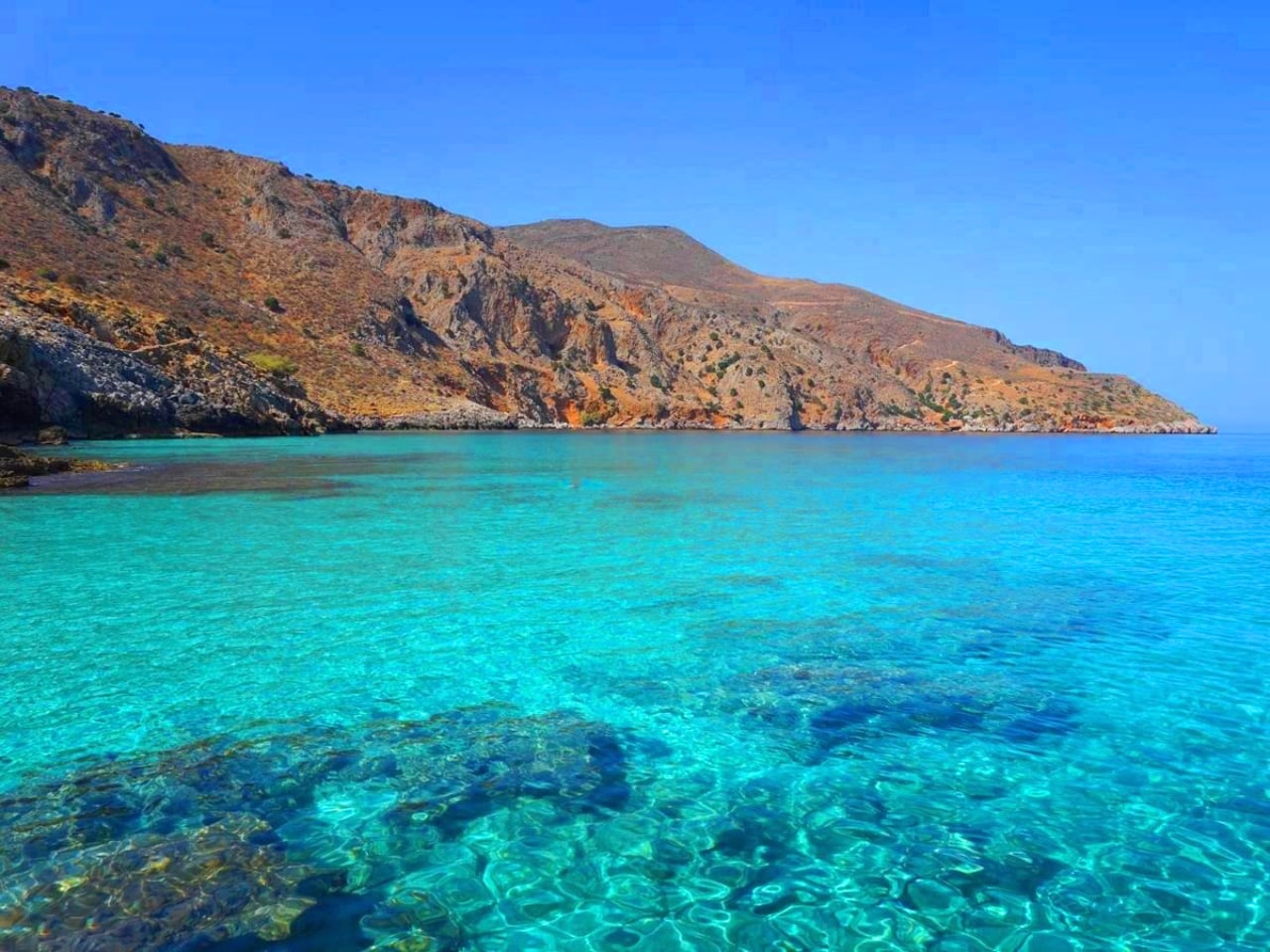 Ombrosgiallos Beach nearby Kokkino Chorio Village 