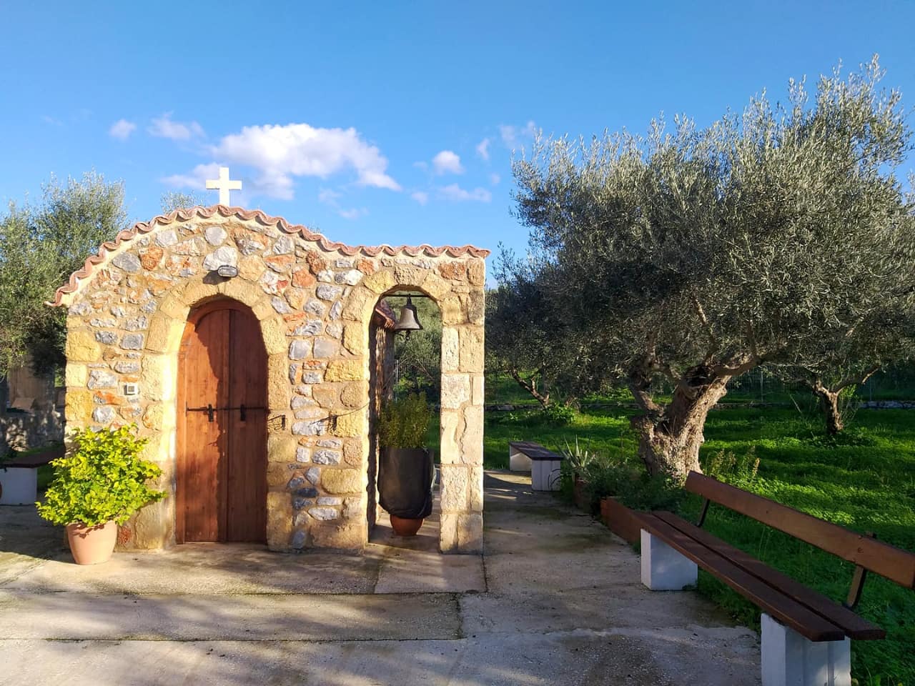 Small church at Kokkino Chorio Village, Chania, Crete