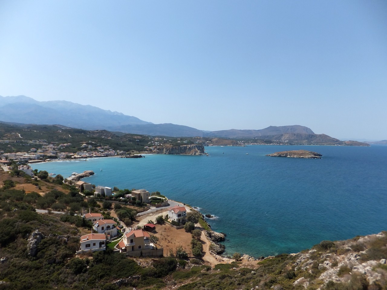 Kokkino Chorio, or Red Village, sits on the Drapano Cape overlooking the magnificent Souda Bay.