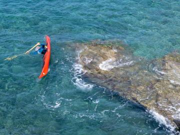 CreteTravel,Central Crete,Sea Kayak Eskimo Roll Course In Crete