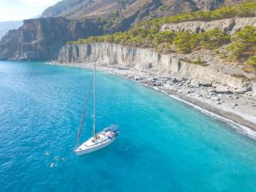 CreteTravel,South Crete,Sailing Trip In South Chania-Most Stunning Beaches