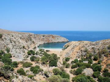 CreteTravel,West Crete,Private Boat Tour to Rodopou Peninsula, Menies Beach & Theodorou Island - Full Day