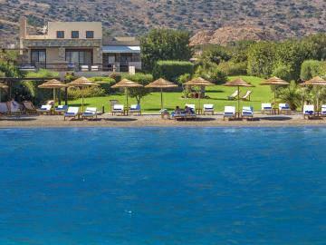 elounda seafront villa, elounda luxury villa with heated pool, elounda family villa, elounda villa private pool, elounda beachfront villa crete, four bedroom villa elounda, big group family villa elounda, best villa elounda village, sea view villa elounda