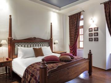 bedroom two-bedroom suite, casa delfino hotel chania crete, boutique hotel chania