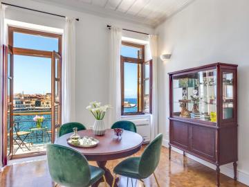 DomicileChania Venetian Residence, historic house chania, one-bedroom residence Chania,  Chania Old Town house, Venetian Harbour apartment, sea views residence chania, best place to stay chania old venetian port, chania villas