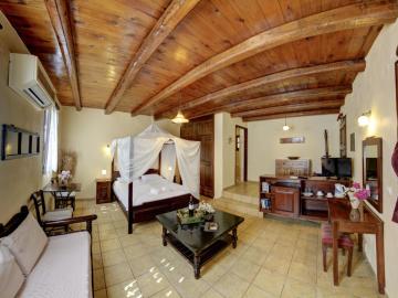 superior double room, elia traditional hotel chania crete, ano vouves elia inn, kolimvari elia hotel spa