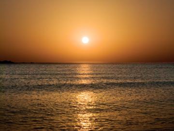 sunset, hotel plakures falasarna beach, Crete West Kissamos Falassarna Plakures, individually family hotel, holiday child-friendly beach, sandy beach, gorges hike, quiet location hotel crete, family hotel chania, children friendly hotel nearby beach chania, best hotel falassarna beach